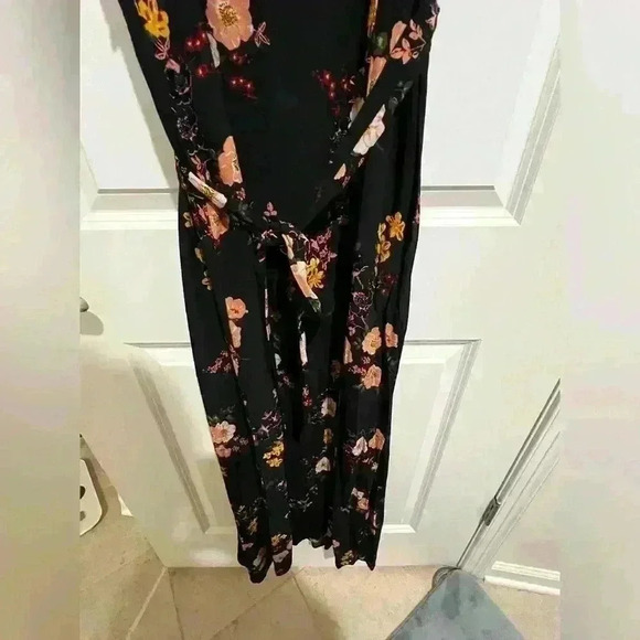 Sanctuary One Shoulder Blue Floral Maxi Dress Size Large - Picture 4 of 13
